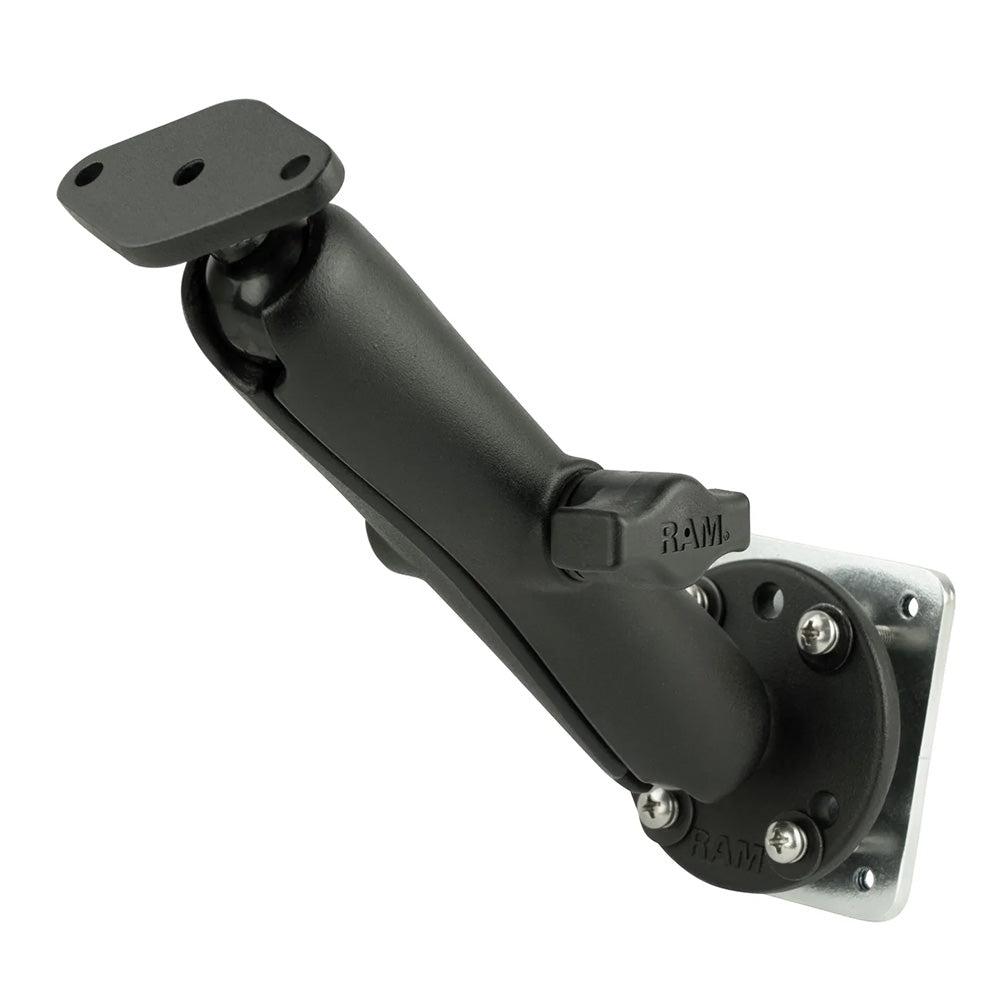 RAM Mount Double Ball Drill-Down Mount w/Diamond Plate Backer Plate