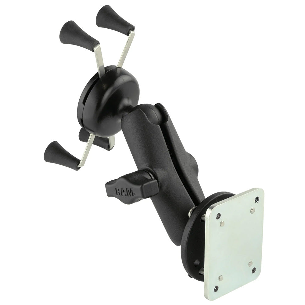 RAM Mount X-Grip Phone Mount w/Drill-Down Base Backer Plate