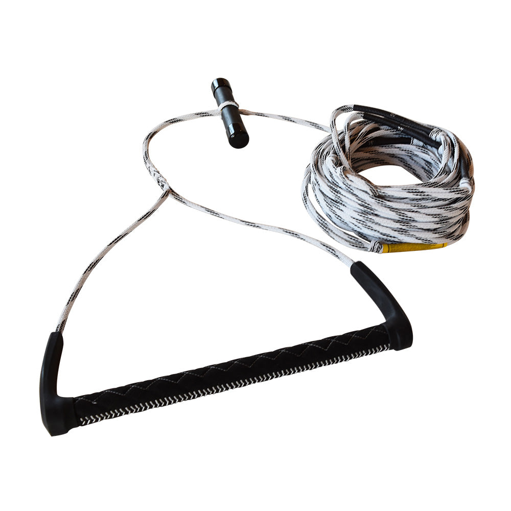 FATSAC 80 Wake Rope T-Bar Handle Combo - Black White