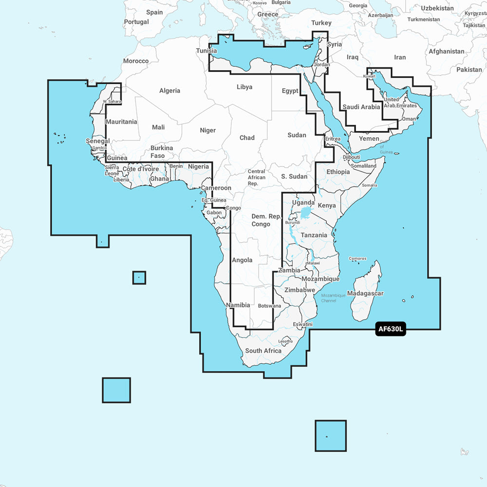 Navionics NAAF630L - Africa Middle East - Navionics+