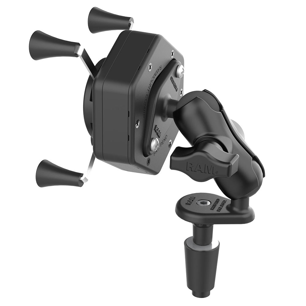 RAM Mount RAM X-Grip Phone Mount w/Vibe-Safe Fork Stem Base - Short