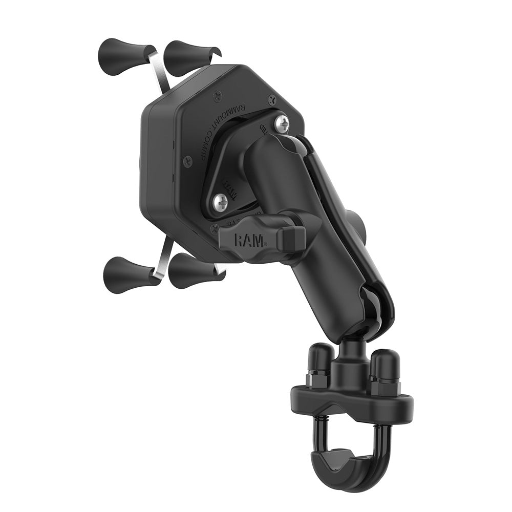 RAM Mount RAM X-Grip Phone Mount w/Vibe-Safe U-Bolt Base - Medium