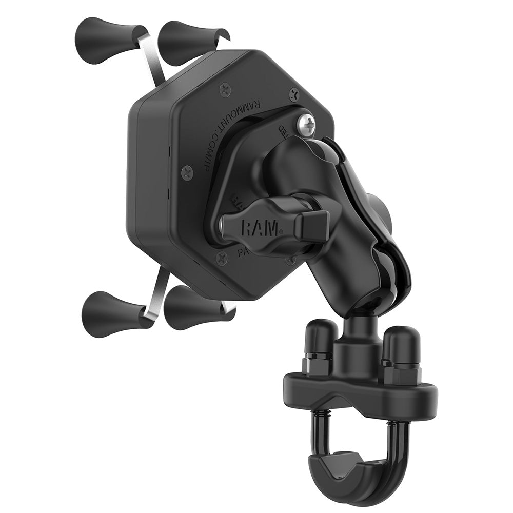 RAM Mount RAM X-Grip Phone Mount w/Vibe-Safe U-Bolt Base - Short