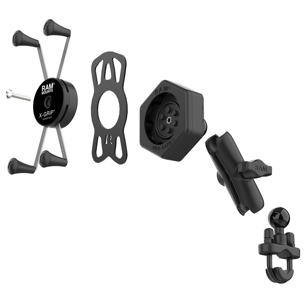 RAM Mount RAM X-Grip Large Phone Mount w/Vibe-Safe U-Bolt Base - Medium