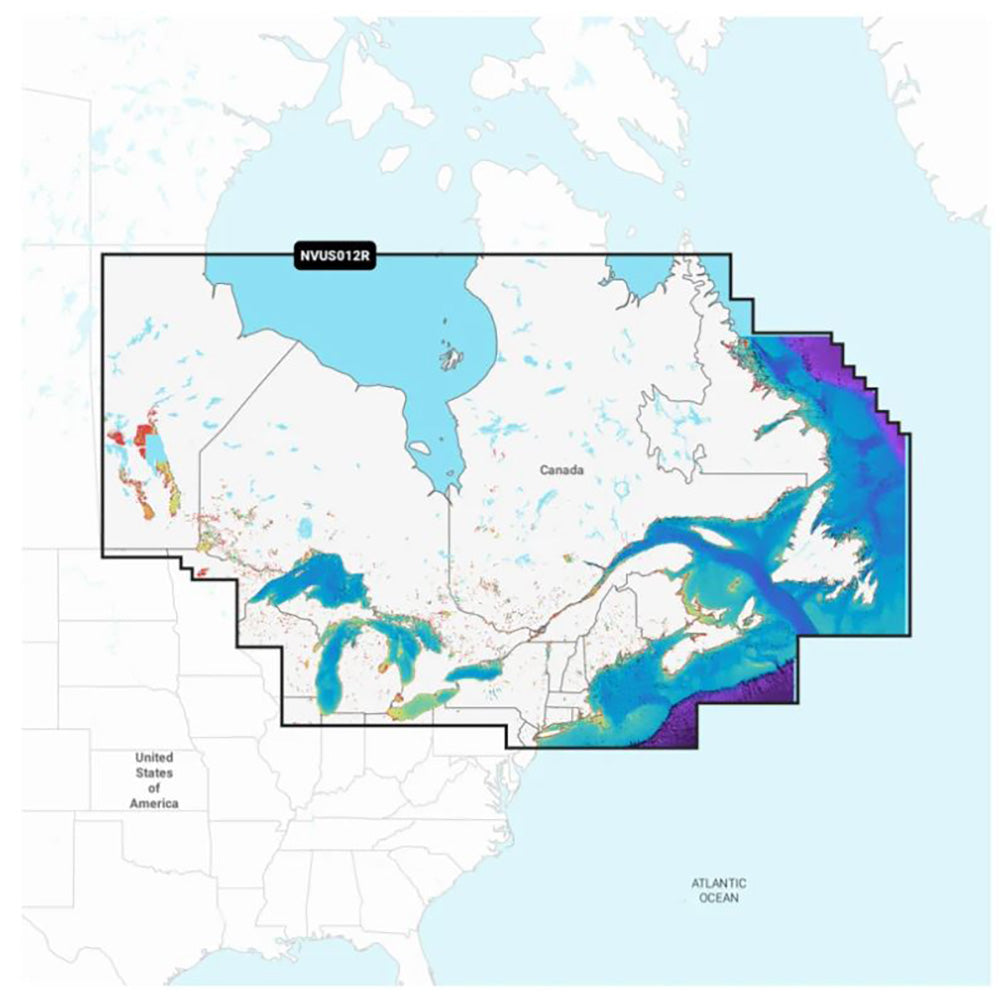 Garmin Navionics Vision+ NVUS012R Canada, East Great Lakes