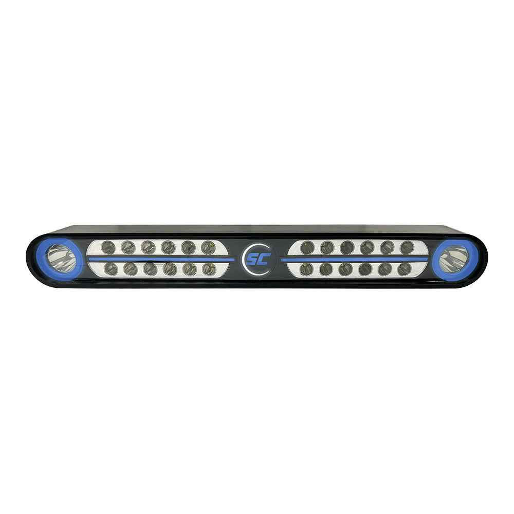 Shadow-Caster Eagle Ray LED Light Bar - Black Housing Dual Optics