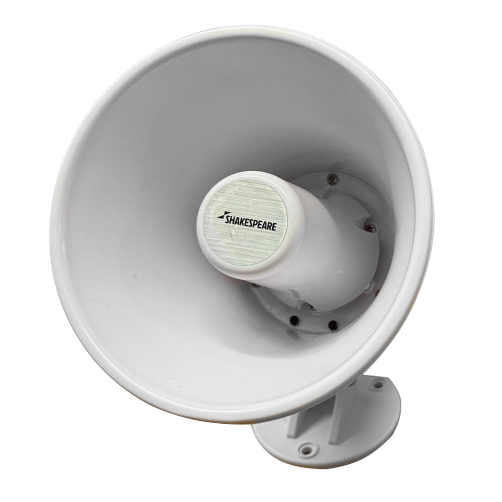 Shakespeare 15W 4-Ohm 5" Loud Hailer Speaker w/Bracket Talkback - White