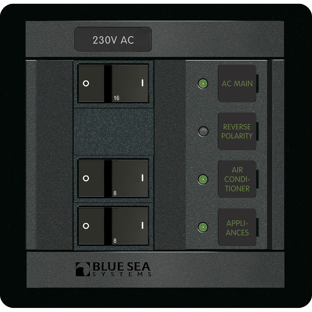 Blue Sea 230 Volt AC Main + 2 Positions
