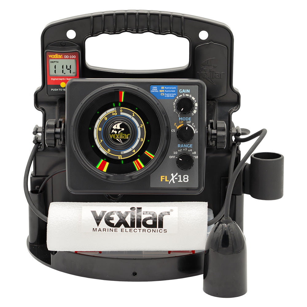 Vexilar FLX-18 Pro Pack II Fishing System w/12 Degree Ice-Ducer DD-100