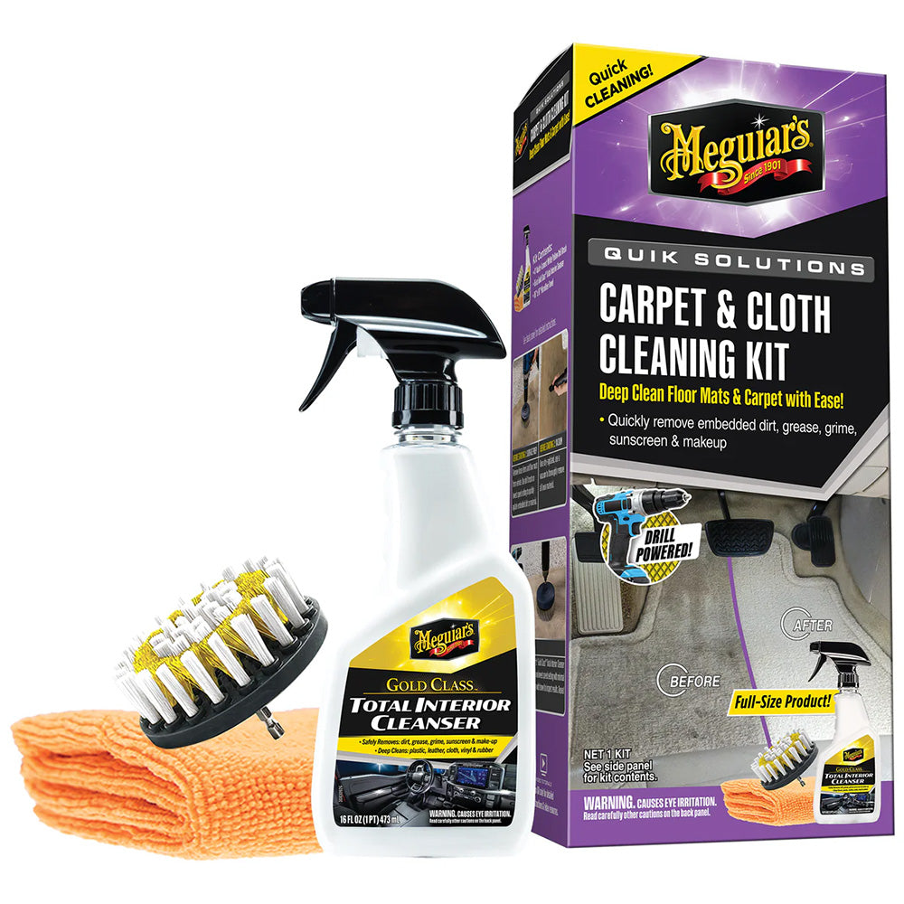 Meguiar's Quik Solutions Carpet Cloth Cleaning Kit