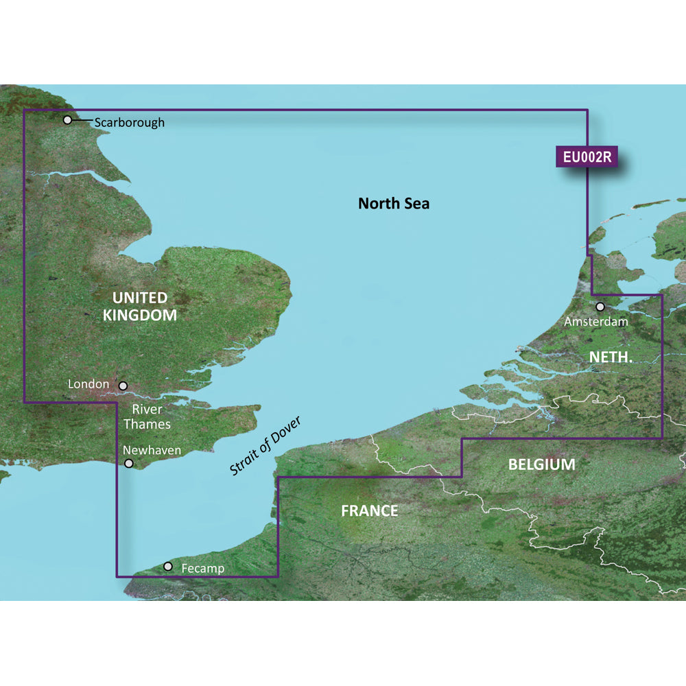 Garmin BlueChart g3 Vision HD - VEU002R - Dover to Amsterdam England Southeast - microSD/SD