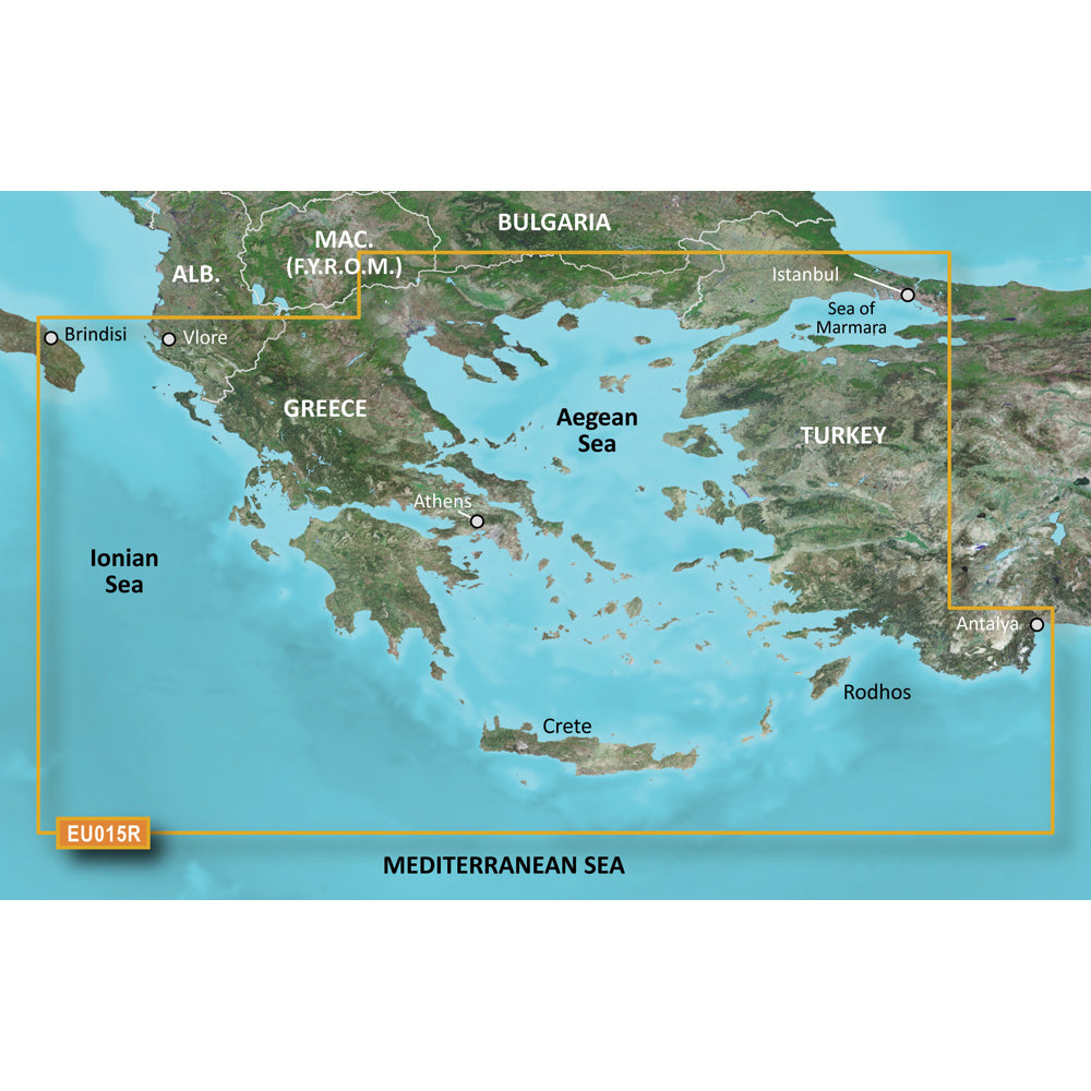 Garmin BlueChart g3 Vision HD - VEU015R - Aegean Sea Sea of Marmara - microSD/SD