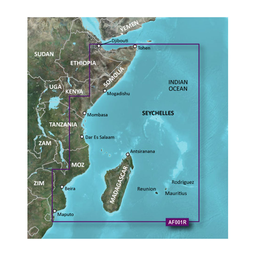 Garmin BlueChart g3 Vision HD - VAF001R - Eastern Africa - microSD/SD