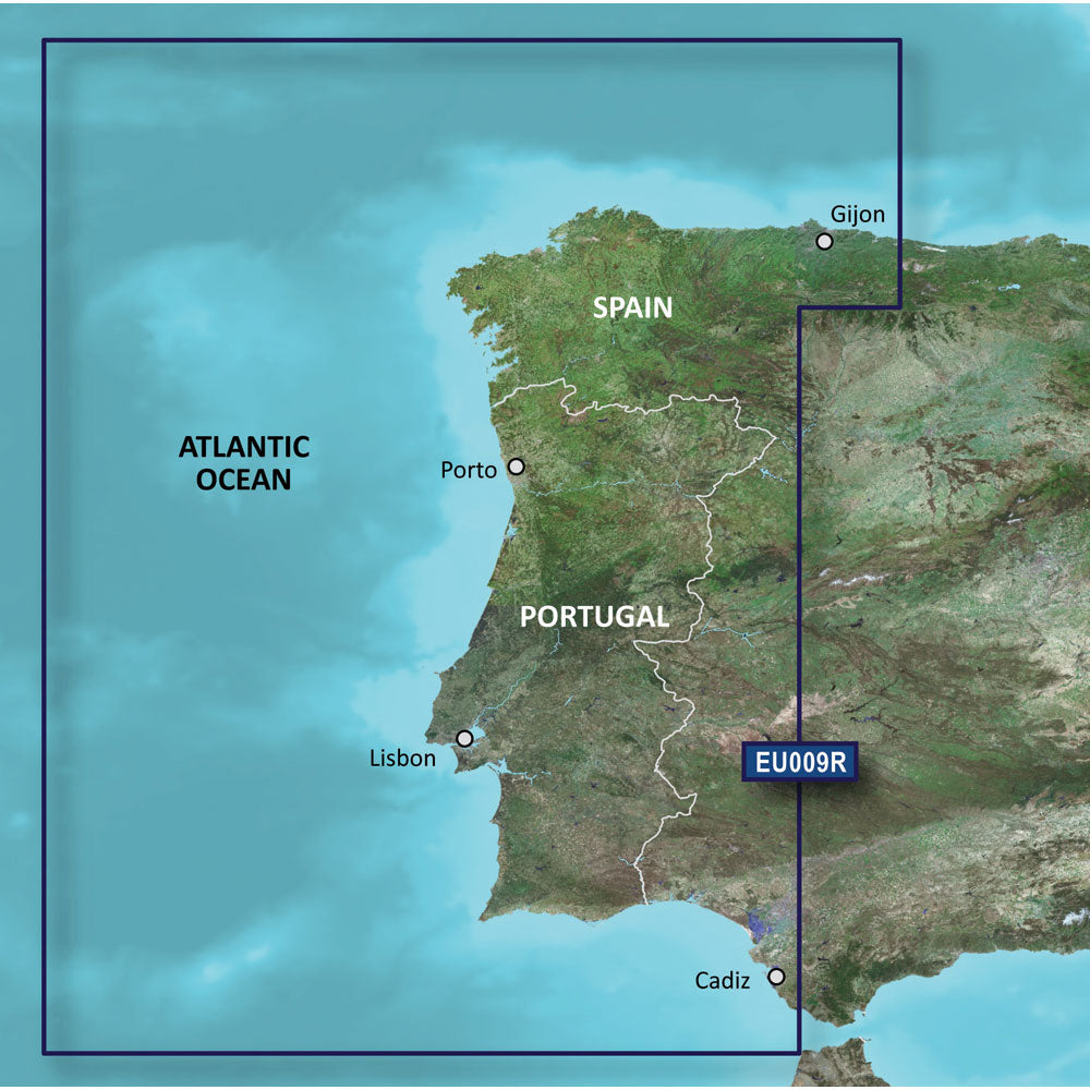 Garmin BlueChart g3 HD - HXEU009R - Portugal Northwest Spain - microSD/SD