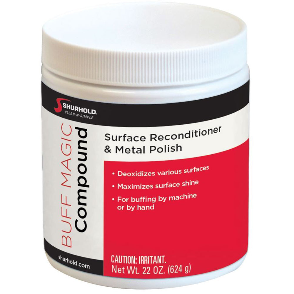 Shurhold Buff Magic Compound Surface Reconditioner Metal Polish - 22oz