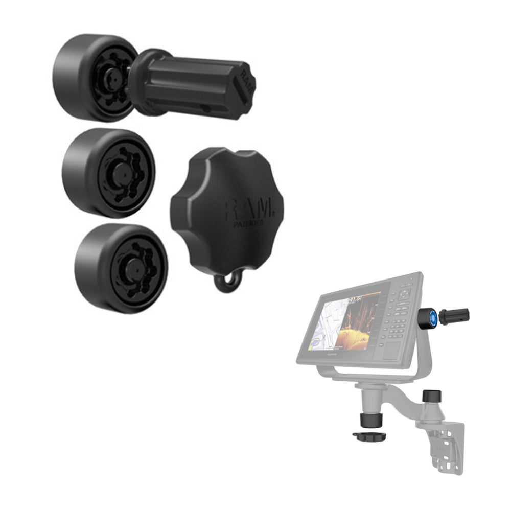 RAM Mount RAM Pin-Lock Security Kit f/Single Swing Arms Gimbal Brackets