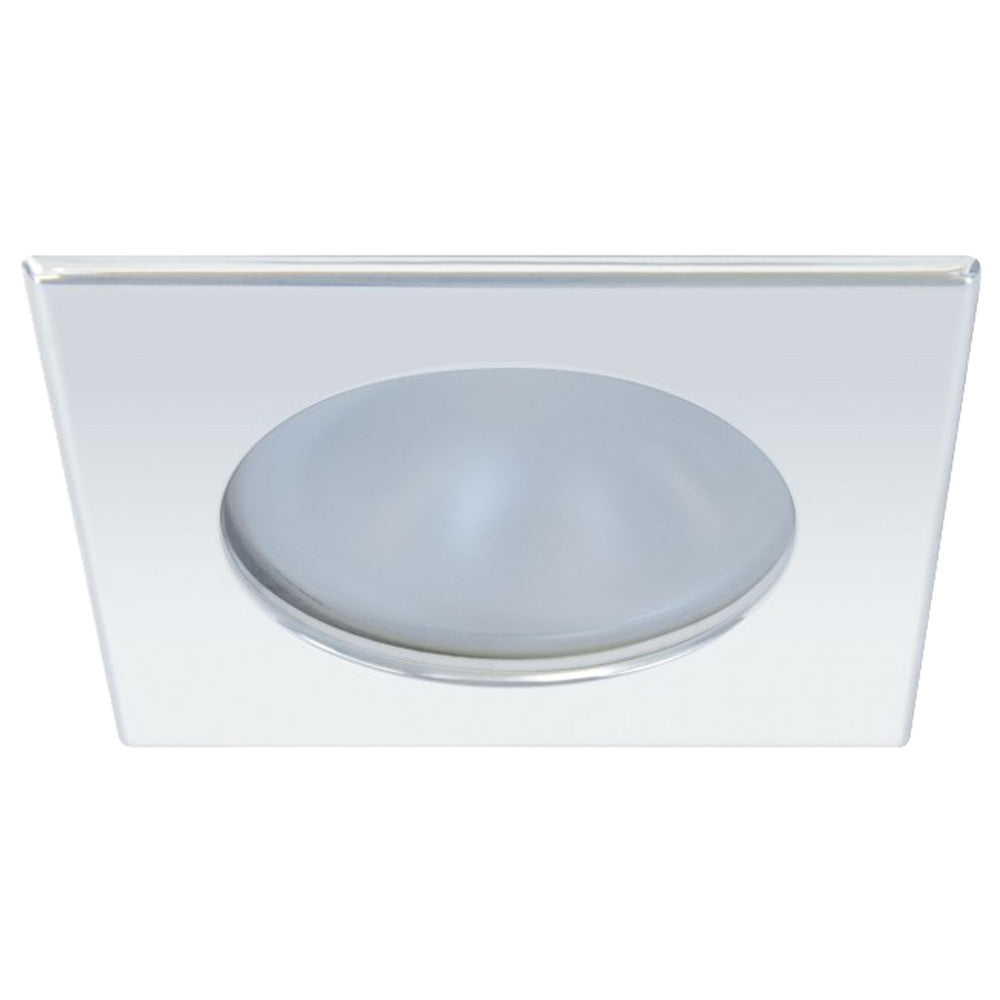 Quick Blake XP Downlight LED - 6W, IP66, Screw Mounted - Square Stainless Bezel, Round Daylight Light