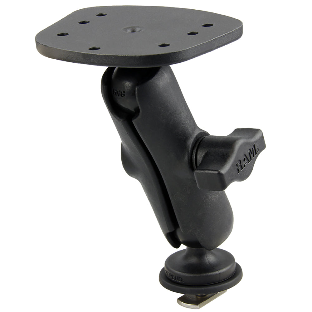 Ram Mount RAM Track Ball Mount with Marine Electronic Plate for the Eagle Cuda, FishEasy, Humminbird Piranha Lowrance X-4