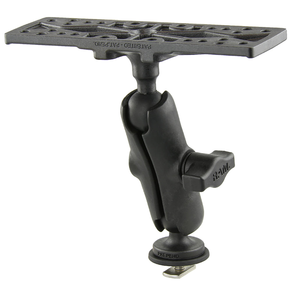 Ram Mount RAM Composite 1" Ball Mount with 6.25" X 2" Rectangular Plate Track Ball Base