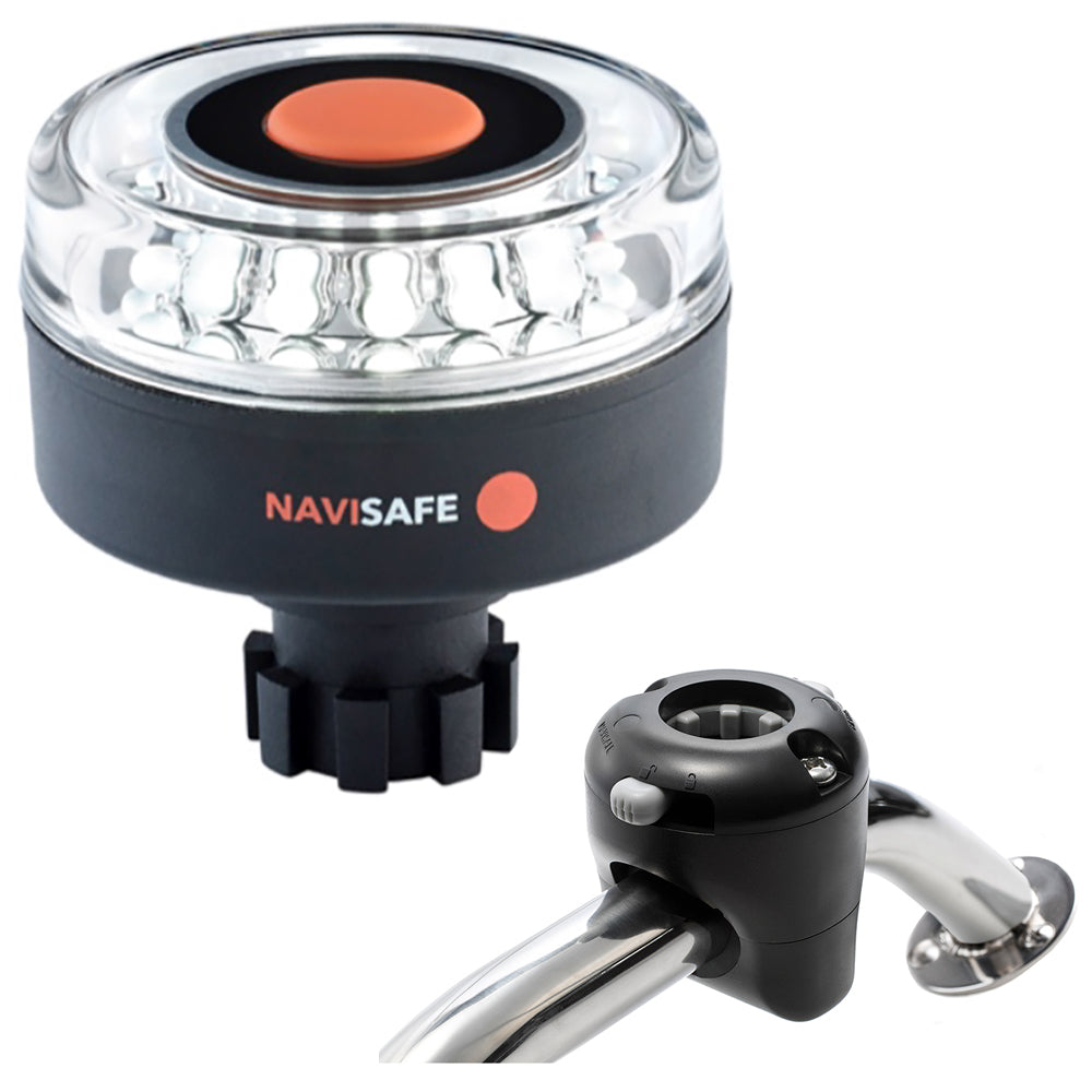 Navisafe Navilight 360 2NM w/Navibolt Base Rail Mount - Black