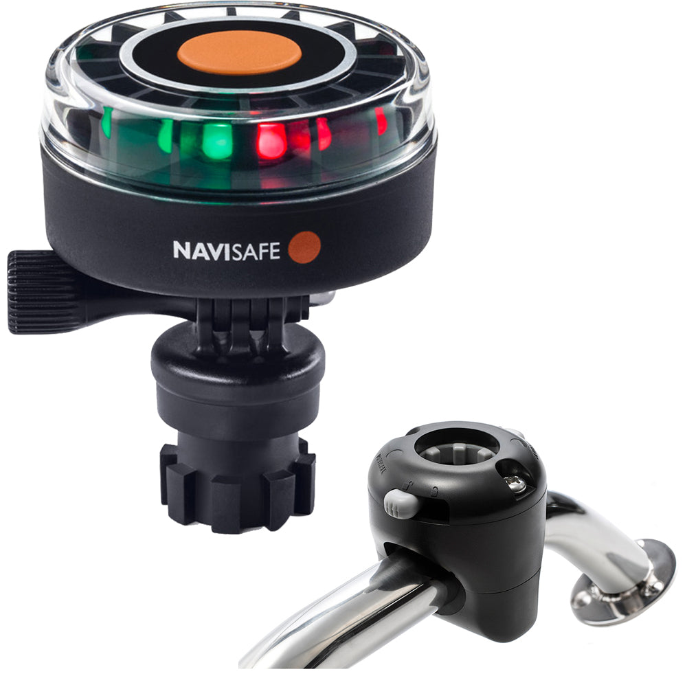 Navisafe Navilight 2NM Tricolor w/Navimount Base Rail Mount - Black