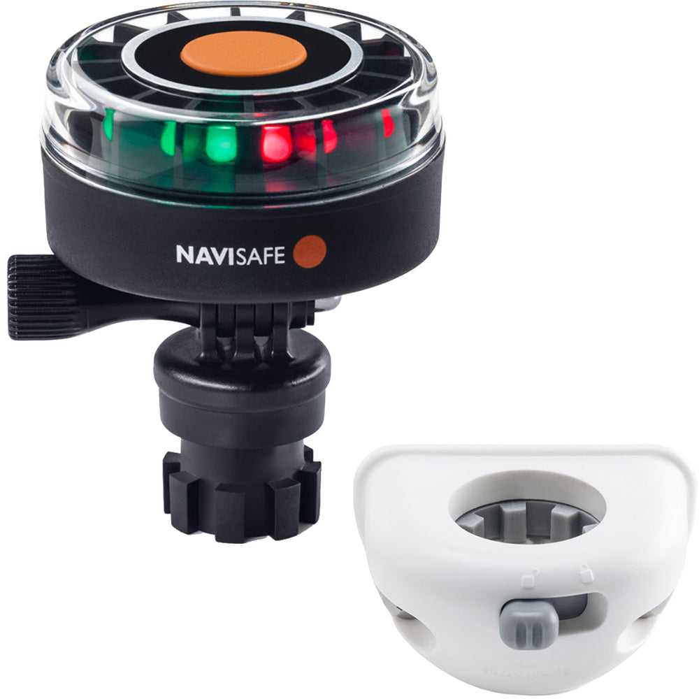 Navisafe Navilight 2NM Tricolor w/Navimount Base Vertical Mount - White