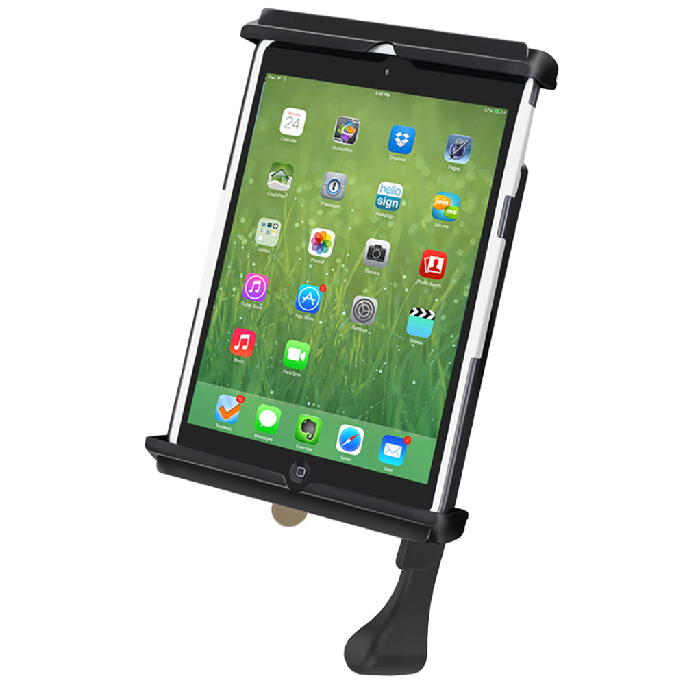 RAM Mount Tab-Lock Locking Cradle f/Apple iPad mini 1-3 w/Case, Skin Sleeve