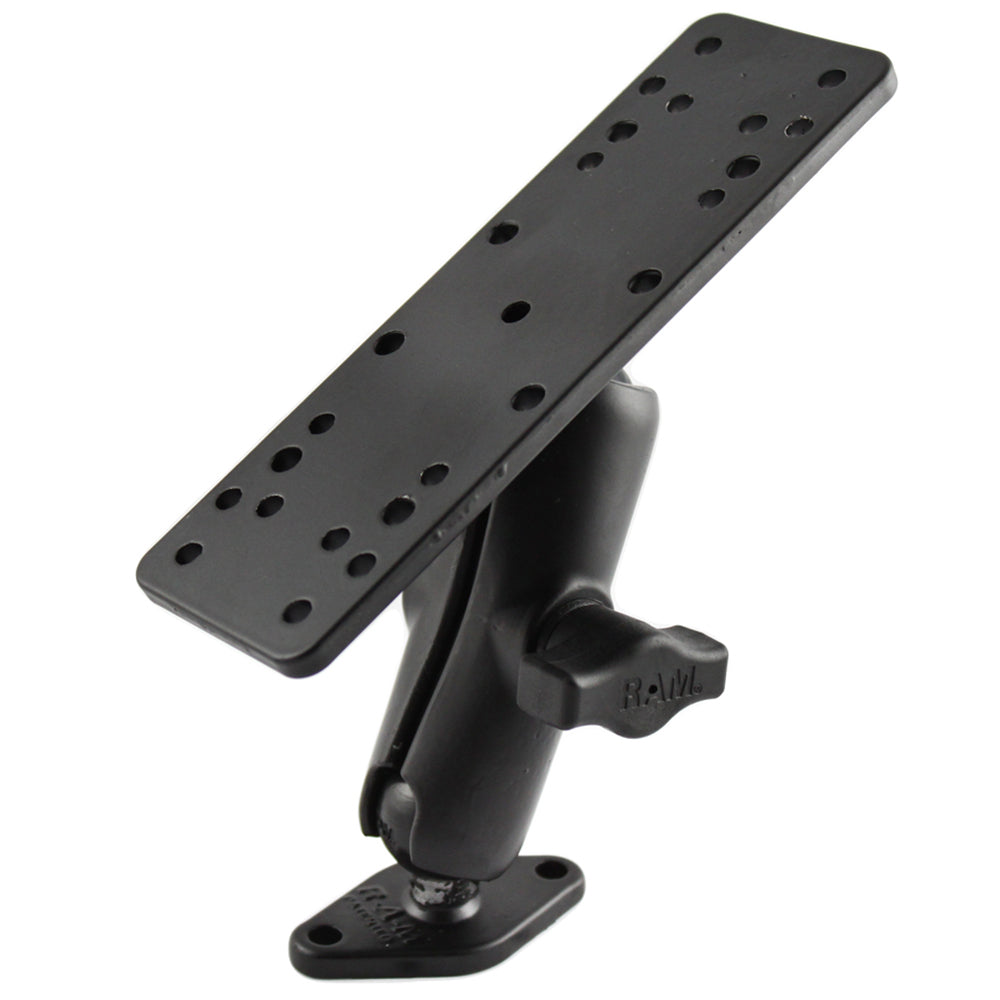 RAM Mount 1" Ball Mount w/6.25" X 2" Rectangle Base Diamond Base