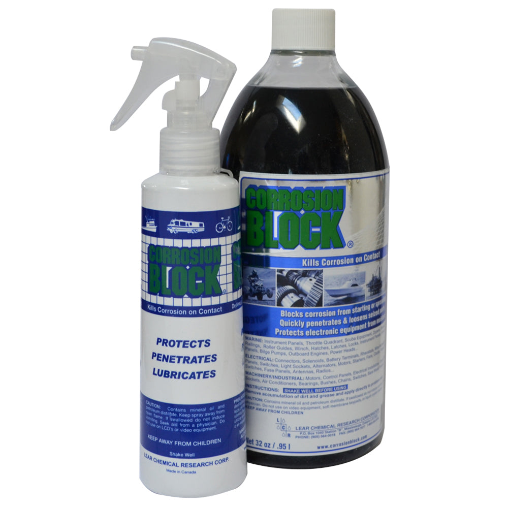 Corrosion Block 32oz Bottle w/Pump - Non-Hazmat, Non-Flammable Non-Toxic