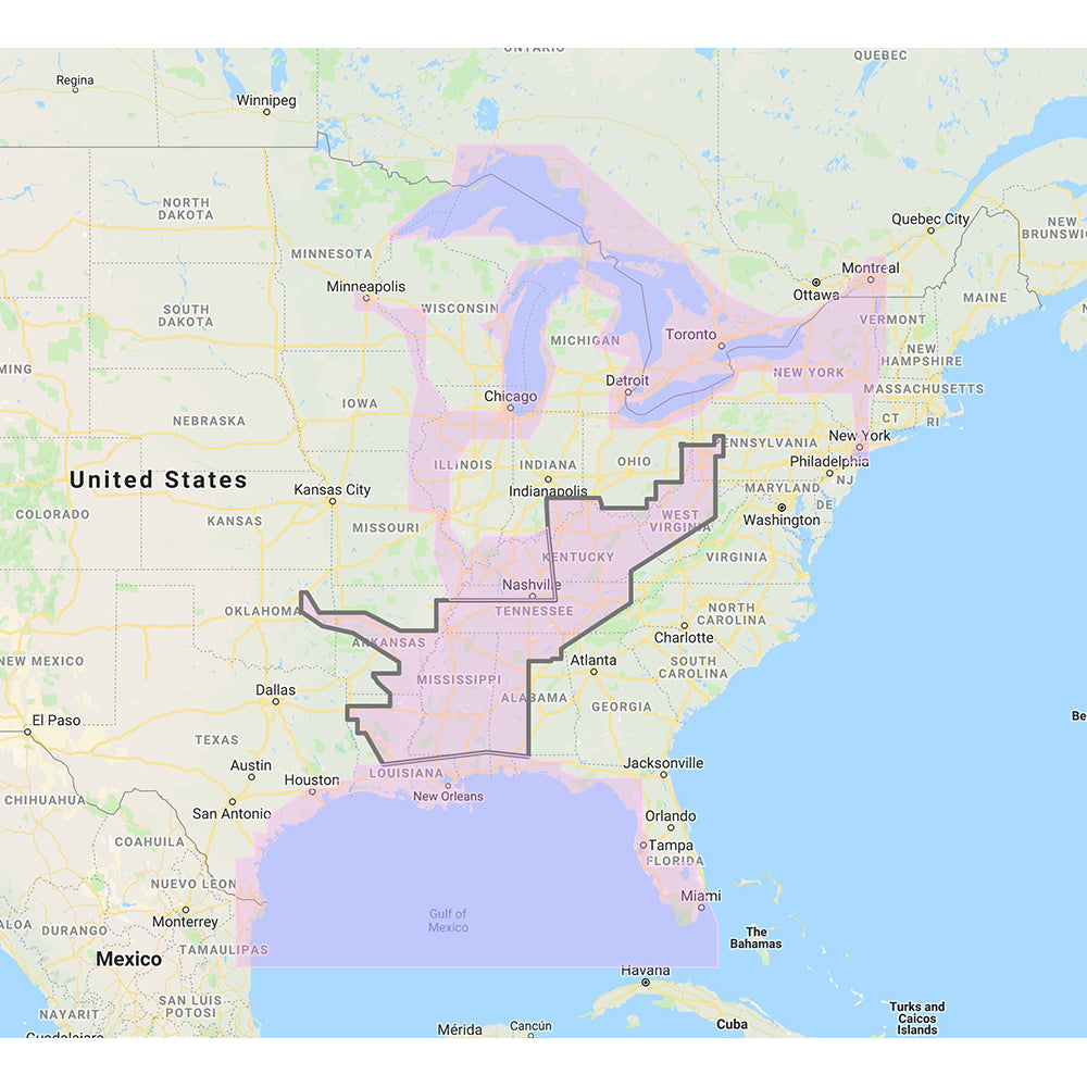 Furuno Gulf of Mexico, Great Lakes Rivers - Vector Chart Standard Resolution Satellite Photos f/Part of the Great Lakes - Unlock Code