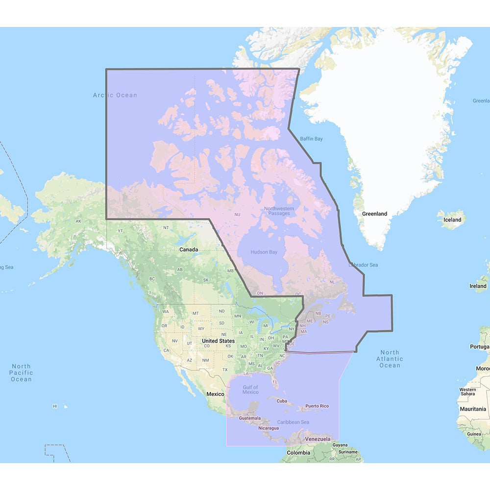 Furuno US Canada Atlantic Coast, Gulf of Mexico, Caribbean Bahamas and central America Vector Charts - Unlock Code