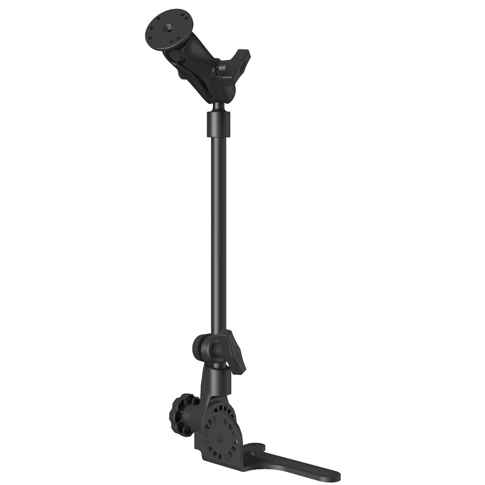 RAM Mount Universal No-Drill RAM POD HDVehicle Mount w/Double Socket Arm 2.5" Round Base AMPs Hole Pattern