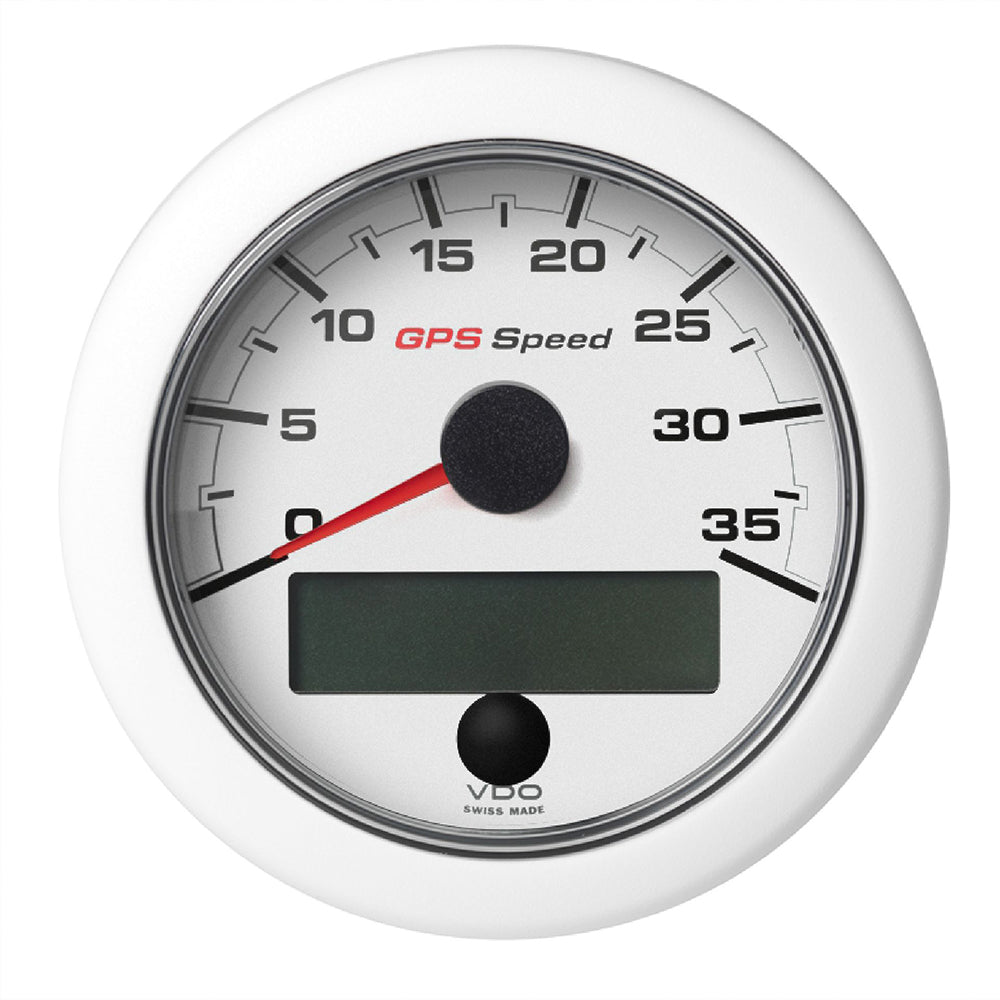 Veratron 3-3/8" (85mm) OceanLink GPS Speedometer (0-35 KN/MPH/KMH) - White Dial Bezel