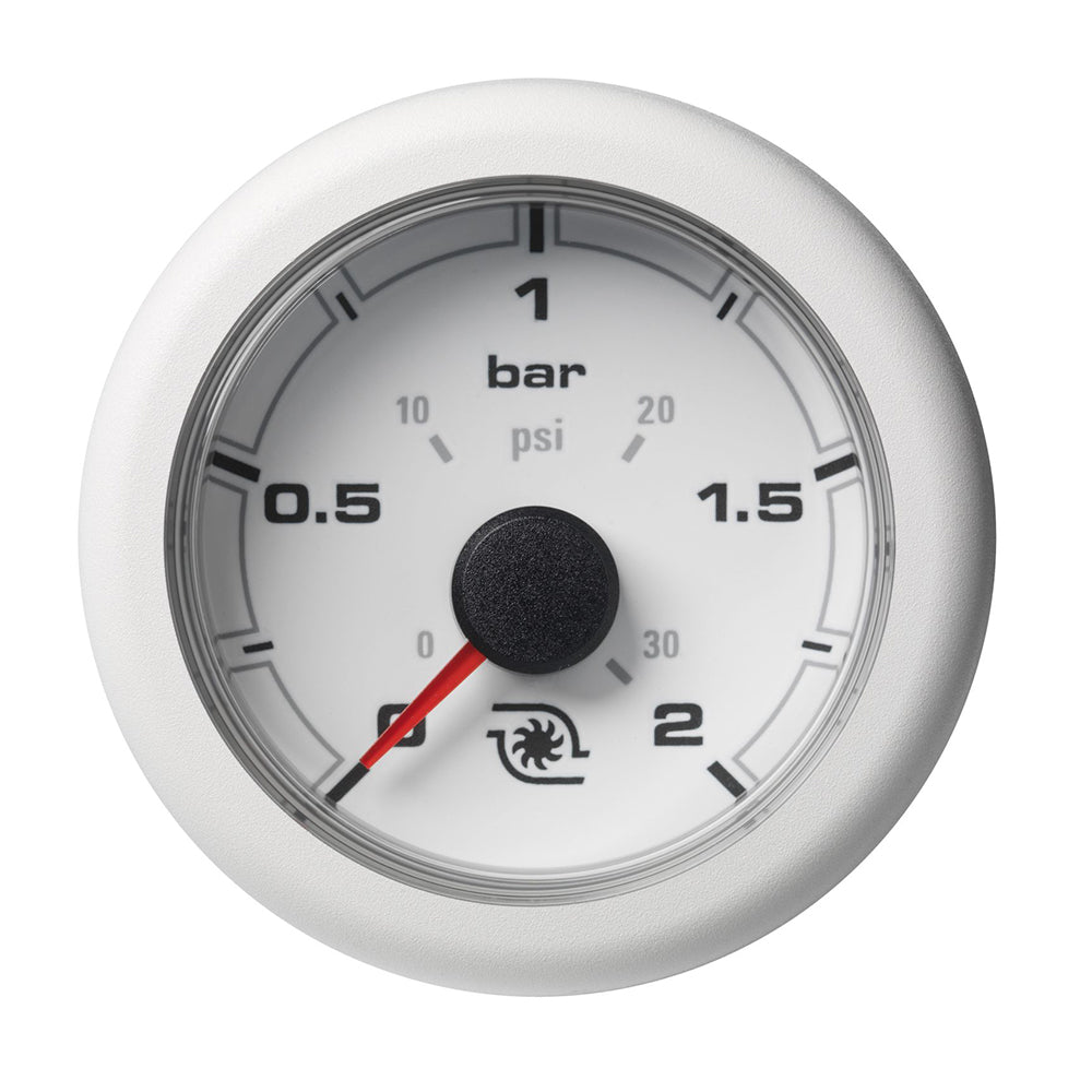 Veratron 52MM (2-1/16") OceanLink Boost Pressure Gauge - 2 Bar/30PSI - White Dial Bezel