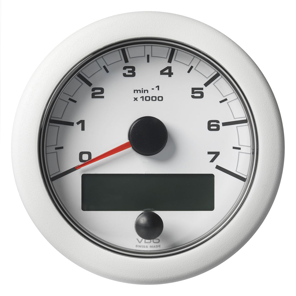 Veratron 3-3/8" (85MM) OceanLink NMEA 2000 Tachometer - 7000 RPM - White Dial Bezel