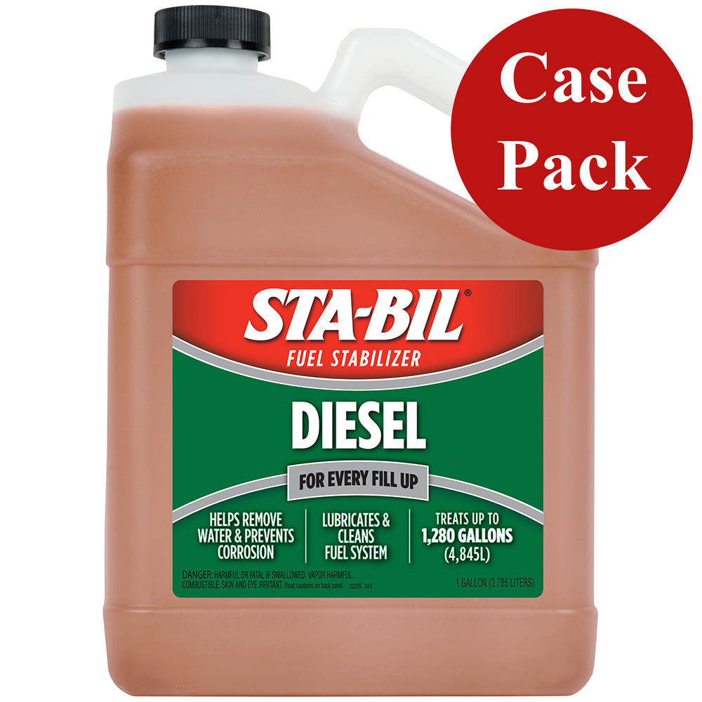 STA-BIL Diesel Formula Fuel Stabilizer Performance Improver - 1 Gallon *Case of 4*
