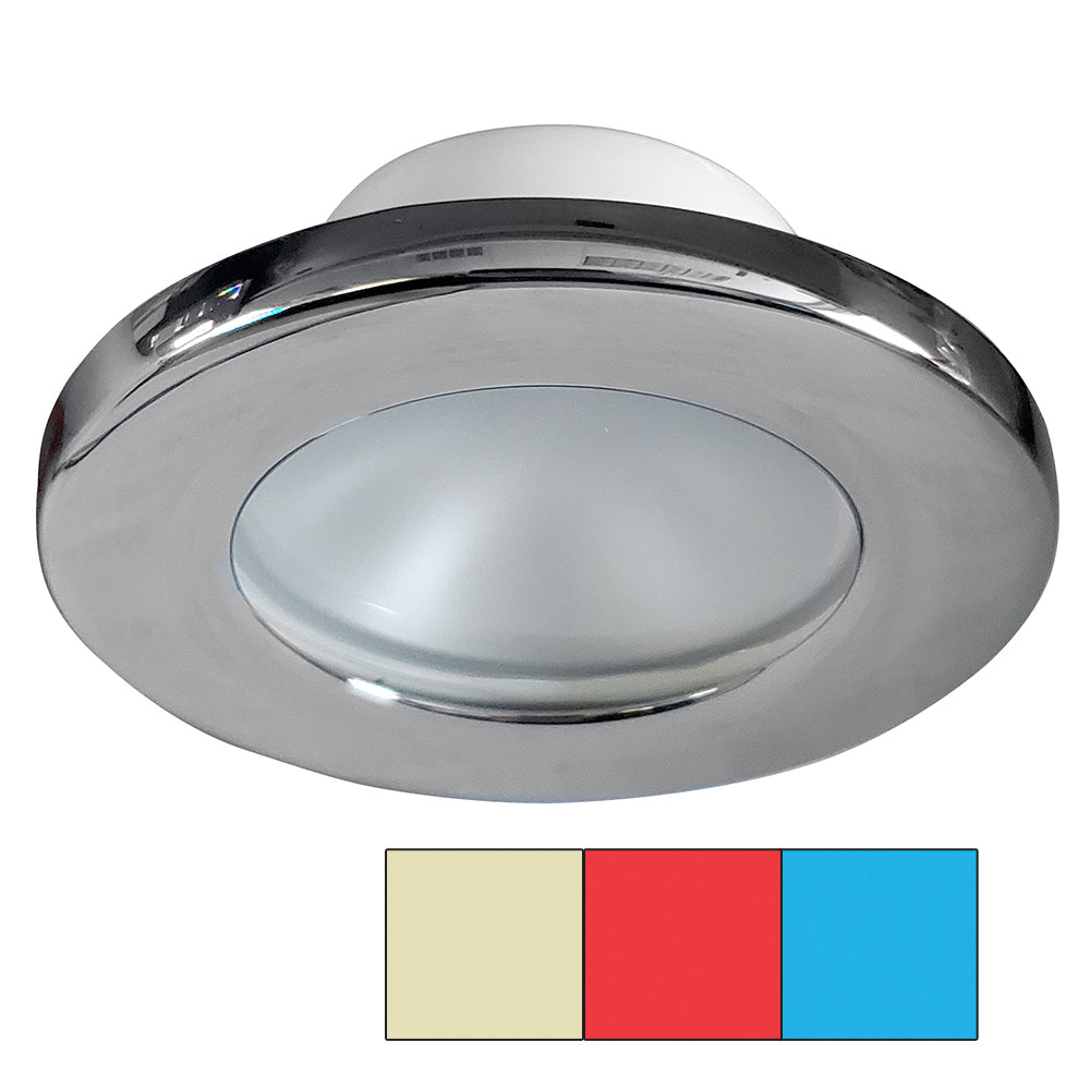 i2Systems Apeiron A3120 Screw Mount Light - Red, Warm White Blue - Chrome Finish