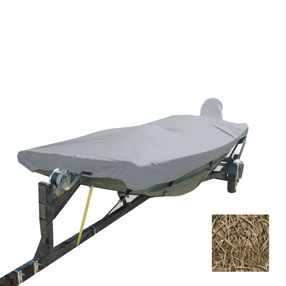 Carver Performance Poly-Guard Styled-to-Fit Boat Cover f/12.5 Open Jon Boats - Shadow Grass