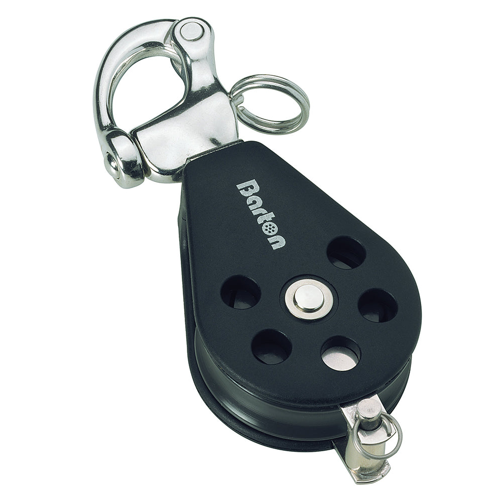 Barton Marine Series 3 Single Snap Shackle Becket Block - 45mm
