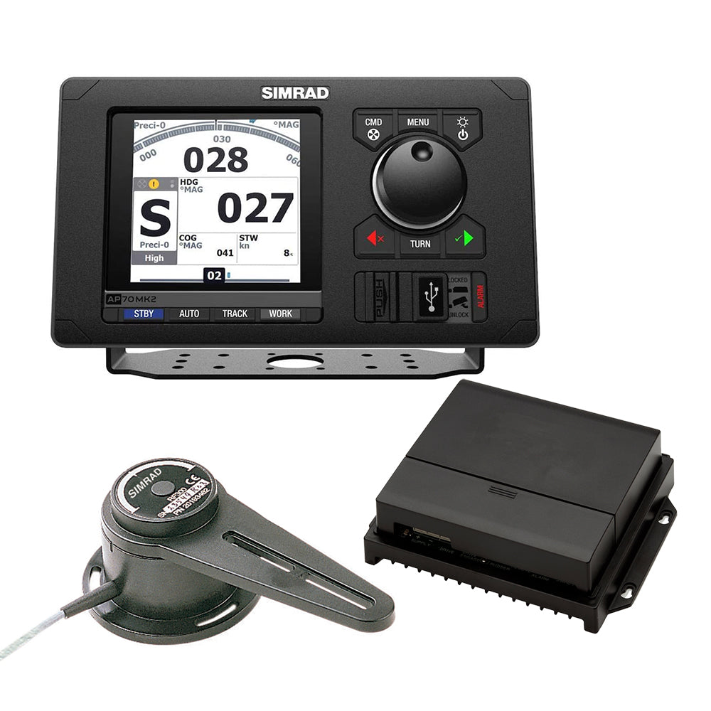 Simrad AP70 MK2 Autopilot Basic Pack- Includes AP70 MK2 Control Head, AC70 Course Computer RF300 Feedback