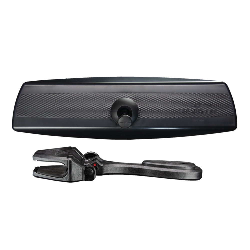 PTM Watersports Mirror/Bracket Kit w/VR-140 PRO Mirror CFR-200 (Black)