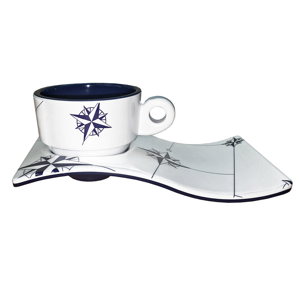 Marine Business Melamine Espresso Cup Plate Coffee Set - NORTHWIND - Set of 6