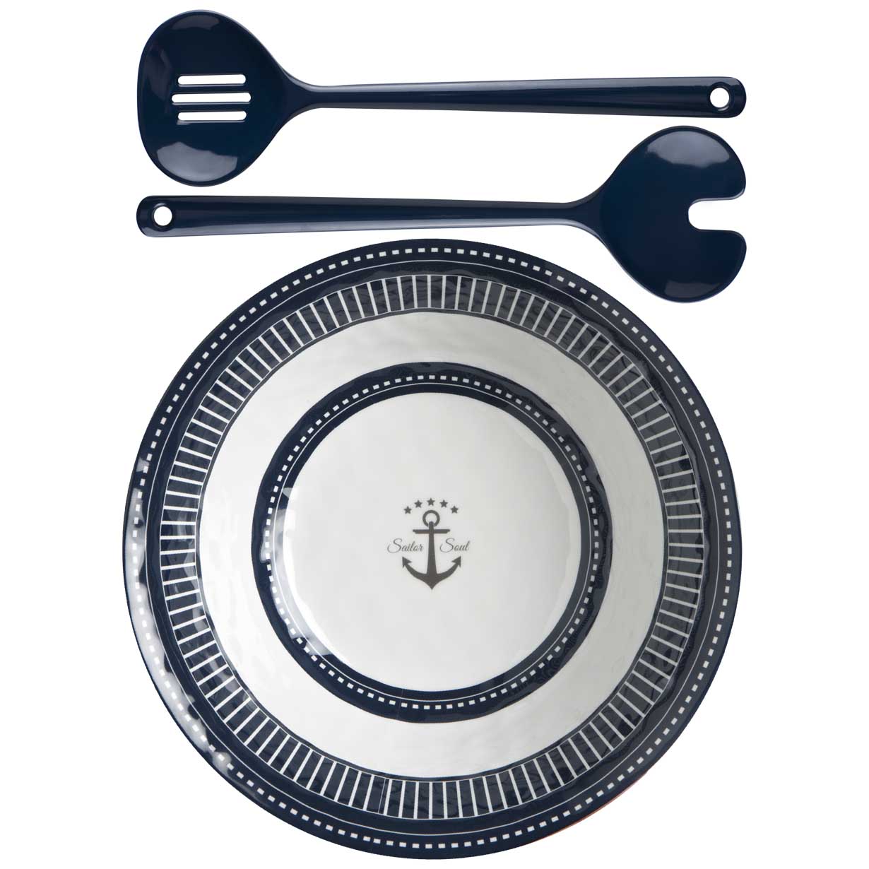 Marine Business Melamine Salad Bowl Servers - SAILOR SOUL