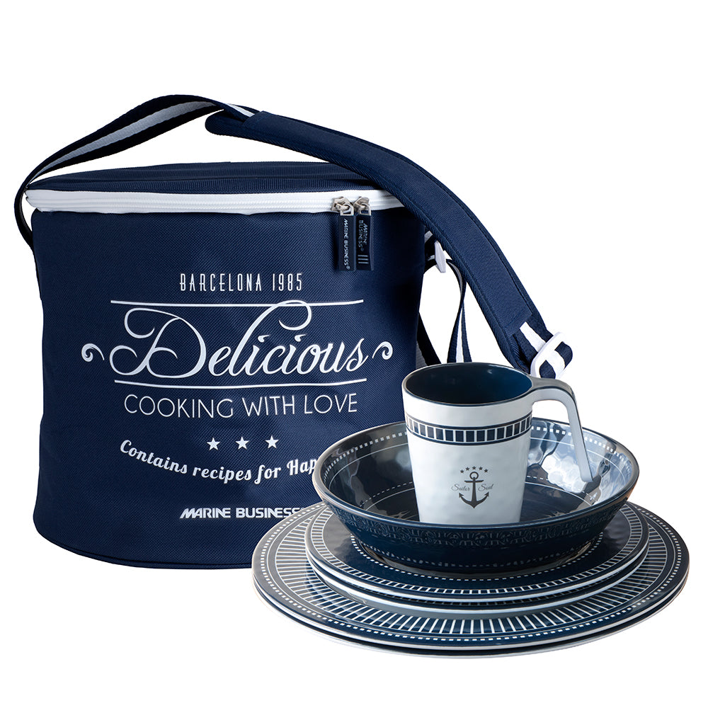 Marine Business Melamine Tableware Basket - SAILOR SOUL - Set of 16