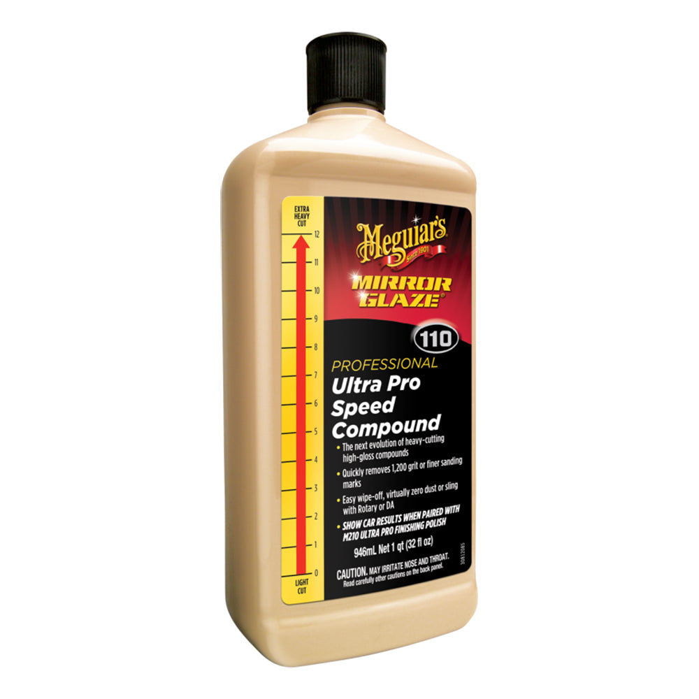 Meguiars Mirror Glaze Ultra Pro Speed Compound - Heavy Cut, High Gloss - 32oz