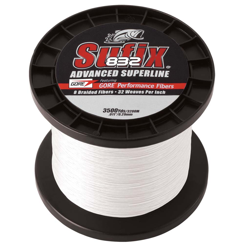 Sufix 832 Advanced Superline Braid - 6lb - Ghost - 3500 yds