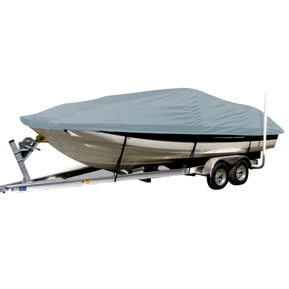 Carver Sun-DURA Styled-to-Fit Boat Cover f/21.5 Sterndrive Deck Boats w/Low Rails - Grey