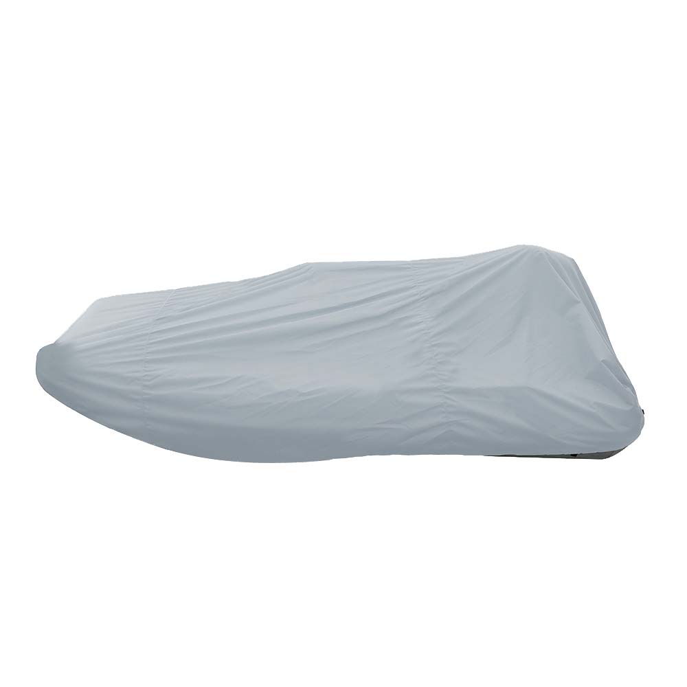 Carver Poly-Flex II Styled-to-Fit Boat Cover f/14.5 Blunt Nose Inflatable Boats w/Center Console - Grey