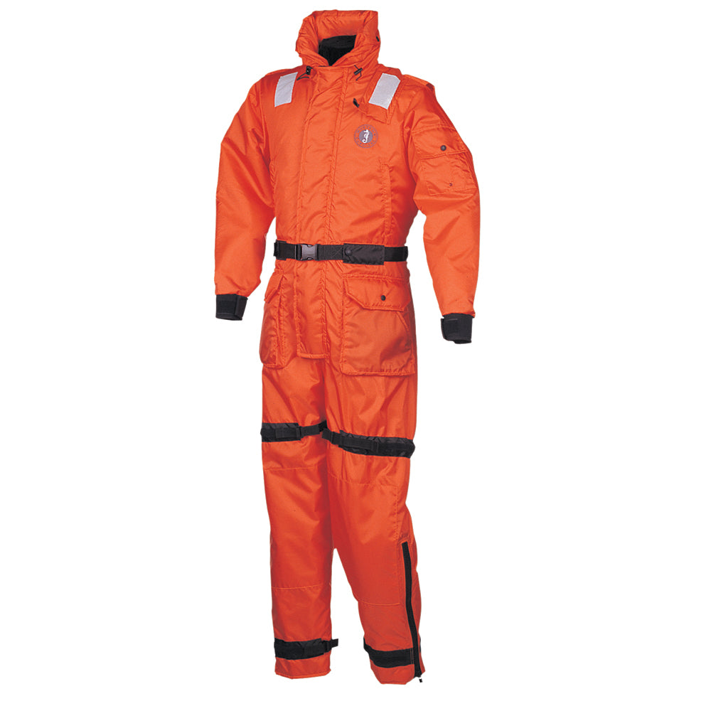 Mustang Deluxe Anti-Exposure Coverall Work Suit - Orange - XS