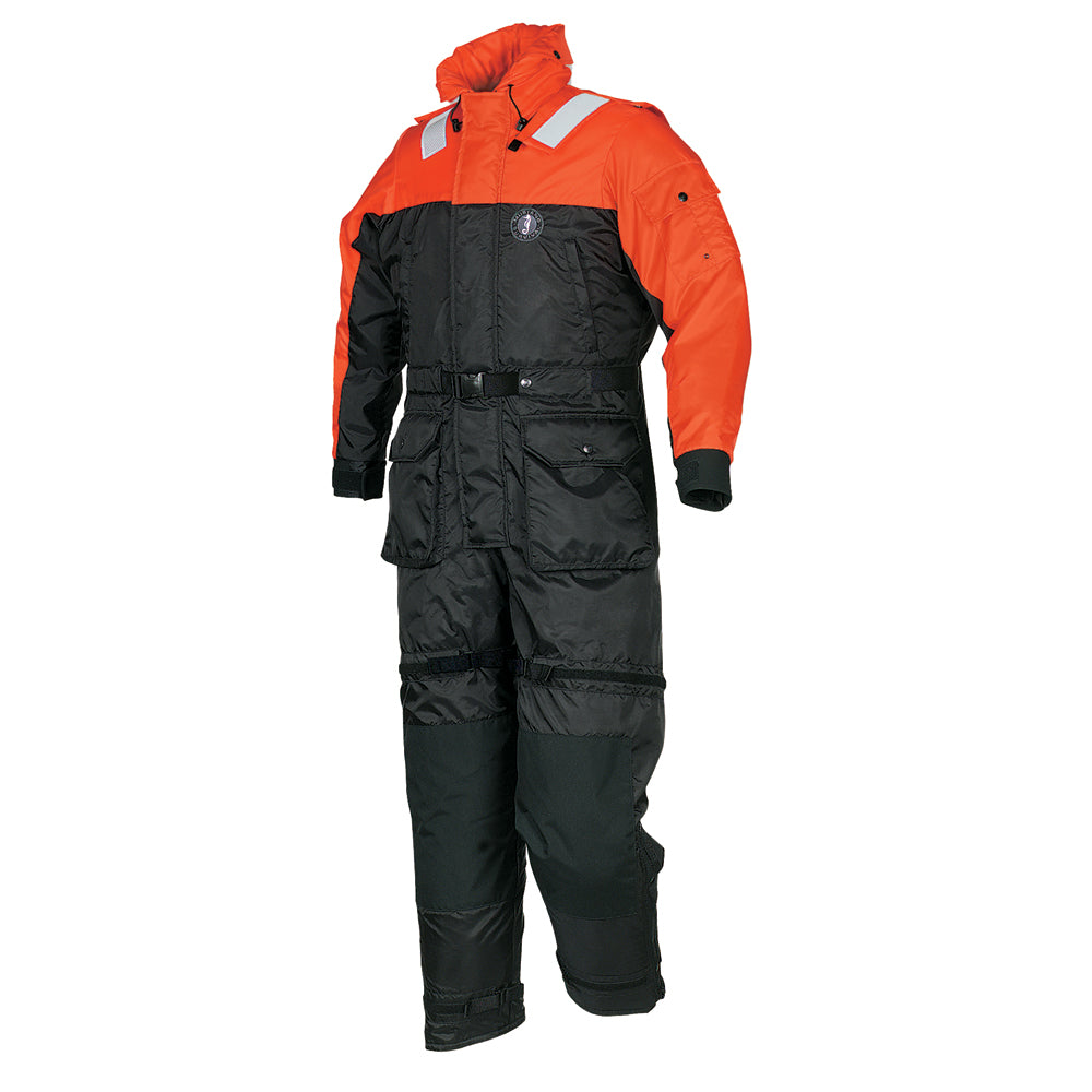 Mustang Deluxe Anti-Exposure Coverall Work Suit - Orange/Black - XXL